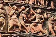 Terracotta relief in Swarup Narayan temple