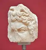 Relief fragment of a Gorgoneion. Museum at Hadrian's Library. 2nd century AD
