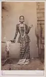 August Sachtler, Untitled photograph (portrait of woman) from group of 20 cartes-de-visite portraits, c. 1860s, 10.2 x 6.2 cm, Collection of National Museum of Singapore