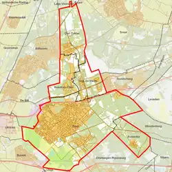 Map of the municipality of Zeist