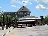 BAT route 5 bus at the BAT Centre in Brockton