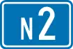 National Route 2 shield}}