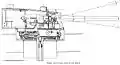 Right elevation of 9.2 inch gun turret