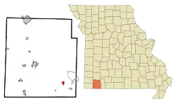 Location of Emerald Beach, Missouri