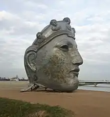 Colour photograph of "Het Gezicht van Nijmegen"