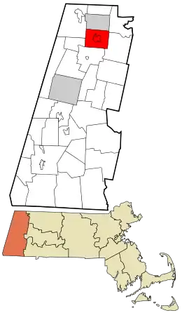 Location in Berkshire County and the state of Massachusetts.