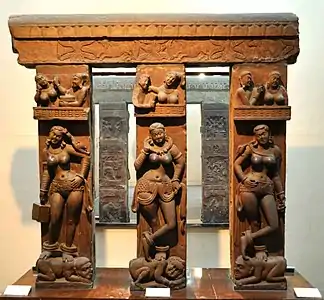Bhutesvara Yakshis, Buddhist reliefs from Mathura, 2nd century CE