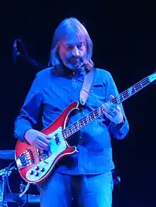 Spawton performing with Big Big Train in 2019.