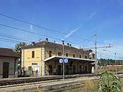 Rail station of Bistagno.