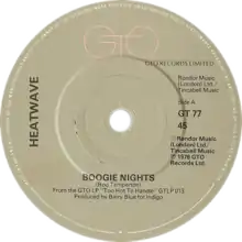 One of side-A labels of the UK single