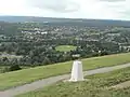 Image 1The town of Dorking and its section of the Vale of Holmesdale from Box Hill in the North Downs, with more heavily wooded Greensand Hills beyond. These sets of hills make up the Surrey Hills AONB. (from Portal:Surrey/Selected pictures)