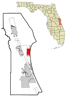 Location in Brevard County and the state of Florida