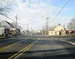 Center of Mount Royal along southbound CR 551 (Kings Highway)