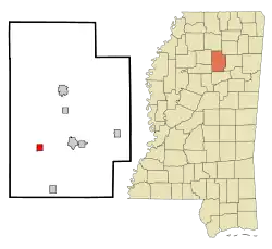 Location of Big Creek, Mississippi
