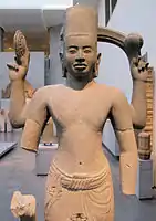 Vishnu from Prasat Rup Arak, Kulen, Khmer art, Cambodia, c. 800–875