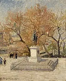 Statue d’Henri IV, 1901, by Camille Pissarro