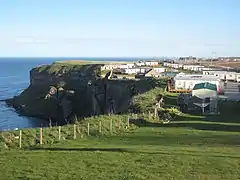 Caravan site above the bay