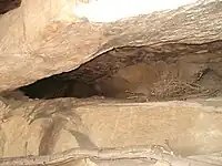 Cave on the route of parikrama, which provides shelter to pilgrims.