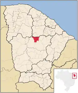 Location in Ceará state