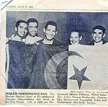 Celebrating the first day of the independence of Algeria in the USA