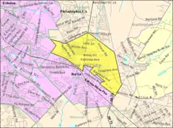Census Bureau map of Berlin Township, New Jersey