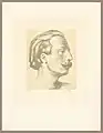 Charles De Coster, print by Albert Van Dyck, 1927, Print cabinet of the Royal Library of Belgium, S.III 77616