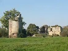 The castle&nbsp;[fr] of Gilles de Retz at Machecoul burned during the War in the Vendée.