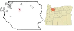 Location in Oregon