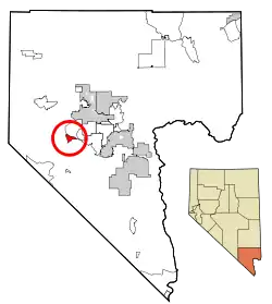 Location of Blue Diamond in Clark County, Nevada