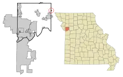 Location of Excelsior Estates, Missouri