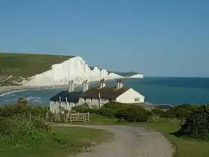 Image 27The Seven Sisters chalk cliffs to the east of Seaford (from Seaford, East Sussex)