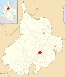 Location of the municipality and town of Socorro, Santander in the Santander Department of Colombia.
