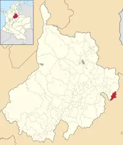 Location of the municipality and town of Macaravita in the Santander Department of Colombia.