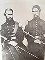 Colonel D. A. Weisiger on left, with Lt. Louis Leoferick Marks in 1860.