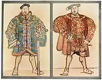 Costume design for Henry VIII, 1920.