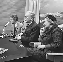 Diana Collins next to her husband