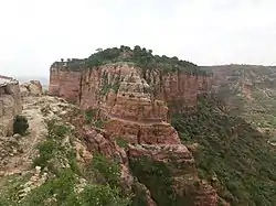 Dabba Selama monastery on a small mesa in Adigrat Sandstone