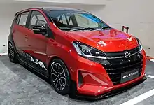 Ayla Turbo front quarter view