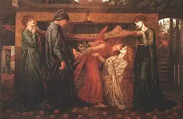 Dante Gabriel Rossetti  Dante's Dream  1871