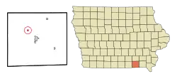 Location of Drakesville, Iowa