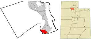 Location in Davis County and the state of Utah