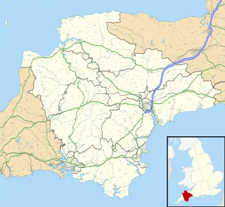 Drizzlecombe is located in Devon