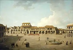 Image 11The Piazza (or main square) in central Havana, Cuba, in 1762, during the Seven Years' War. (from History of the Caribbean)