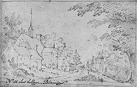 A representation of the church in Blincourt