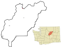 Location of Bridgeport, Washington