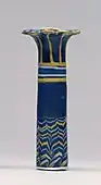 Kohl vase in the shape of a palm column; 1550–1086 BC; glass; height: 8.9 cm; Walters Art Museum (Baltimore, US)