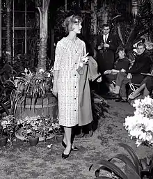 Image 8Finnish actress Elina Salo presenting clothes designed by Vuokko Nurmesniemi at a fashion show in the Helsinki Botanical Garden in 1958 (from Fashion show)