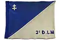 Pennant of General Bougrain commanding the 2nd D.L.M. in 1940