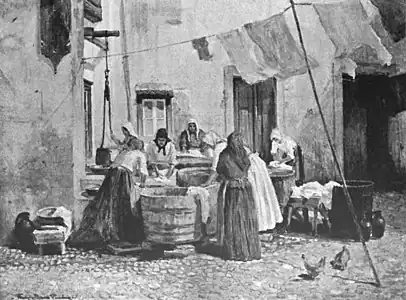 Work and Gossip, Lisbon, Portugal, by 1912