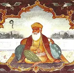 Fresco of Guru Nanak from Baoli Sahib, Goindwal.